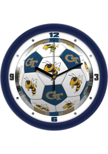 GA Tech Yellow Jackets 11.5 Soccer Ball Wall Clock