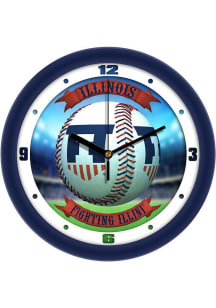 Illinois Fighting Illini 11.5 Home Run Wall Clock