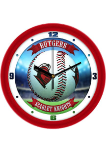 Rutgers Scarlet Knights 11.5 Home Run Wall Clock