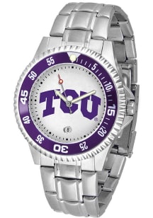 TCU Horned Frogs Competitor Steel Mens Watch