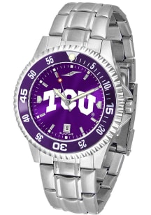 TCU Horned Frogs Competitor Steel AC Mens Watch