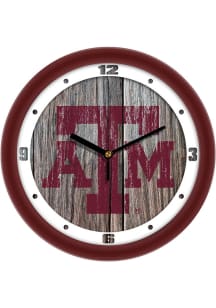 Texas A&M Aggies 11.5 Weathered Wood Wall Clock