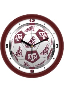Texas A&M Aggies 11.5 Soccer Ball Wall Clock