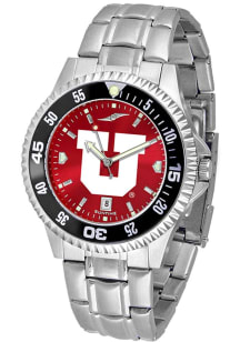 Utah Utes Competitor Steel AC Mens Watch