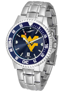 West Virginia Mountaineers Competitor Steel AC Mens Watch