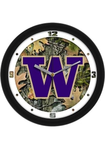 Washington Huskies 11.5 Camo Wall Clock