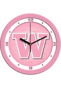 Washington Huskies 11.5 Pink Wall Clock
