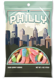 Philadelphia Sour Gummy Worms 4oz Candy