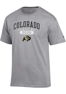 Champion Colorado Buffaloes Grey Class of 2026 Jersey Short Sleeve T Shirt