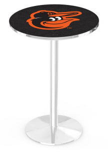 Baltimore Orioles Chrome Round Base Pub Table
