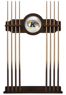 Kent State Golden Flashes Solid Wood Cue Rack Pool Table
