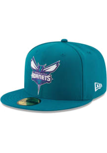 New Era Charlotte Hornets Mens Teal 2T 59FIFTY Fitted Hat