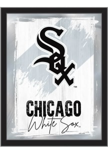 Chicago White Sox Paint Brush Hanging Back Bar Mirror