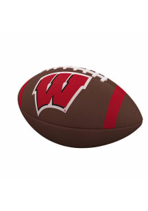 Logo Brands Wisconsin Badgers Primary Rubber Football Football