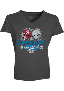 Blue 84 Big Ten Womens Charcoal 2025 Big 10 Football Championships Short Sleeve T-Shirt