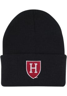 LogoFit Harvard Crimson Black North Pole Youth Knit Hat