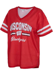 Wisconsin Badgers Womens Kickoff Fashion Football Jersey - Red
