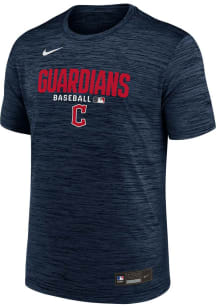 Nike Cleveland Guardians Navy Blue Authentic Collection Velocity Short Sleeve T Shirt