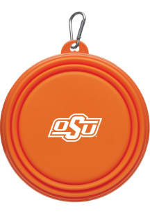Oklahoma State Cowboys Collapsible Silicone Dog Pet Bowl Orange