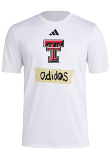 Texas Tech Red Raiders White Pregame Tape Short Sleeve T Shirt