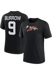 Joe Burrow Cincinnati Bengals Black Home Short Sleeve Player T Shirt