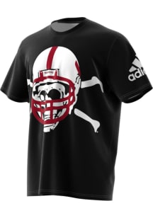 Adidas Nebraska Cornhuskers Black  Short Sleeve T Shirt