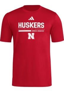 Adidas Nebraska Cornhuskers   Short Sleeve T Shirt