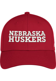 Adidas Nebraska Cornhuskers Mens Red  Flex Hat