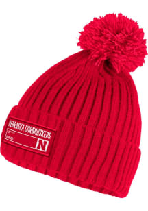 Adidas Nebraska Cornhuskers  Pom Knit Mens Knit Hat