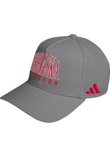 Adidas Nebraska Cornhuskers Structured 5 Panel Adjustable Hat -