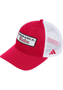 Adidas Nebraska Cornhuskers Two Tone Mesh Adjustable Hat -