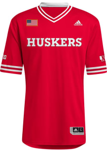 Adidas Nebraska Cornhuskers Mens   Baseball Jersey