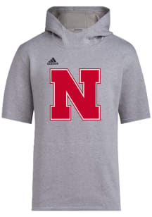 Adidas Nebraska Cornhuskers Mens   Long Sleeve Hoodie