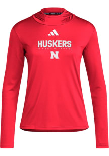 Adidas Nebraska Cornhuskers Womens  Athletic D4T Hooded Sweatshirt