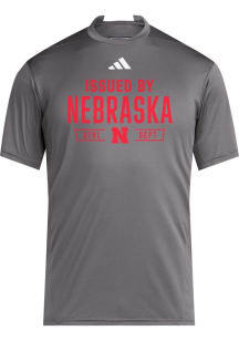 Adidas Nebraska Cornhuskers   Short Sleeve T Shirt