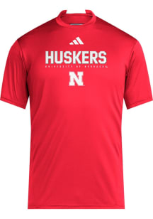 Adidas Nebraska Cornhuskers   Short Sleeve T Shirt