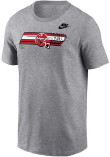 Nike Rutgers Scarlet Knights Grey Core Vault Throwback Short Sleeve T Shirt