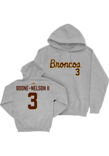 Keivin Boone-Nelson II Western Michigan Broncos Mens Grey NIL Script Player Hood
