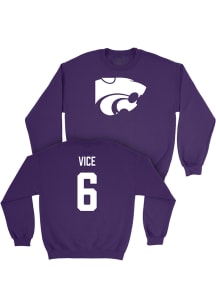 Brock Vice K-State Wildcats Mens Purple NIL Legacy Player Crew