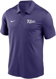 Nike K-State Wildcats Mens Purple Victory Script Short Sleeve Polo