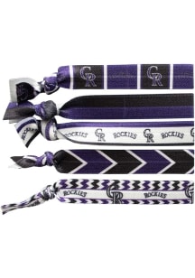 Colorado Rockies Knotted Kids Hair Ribbons