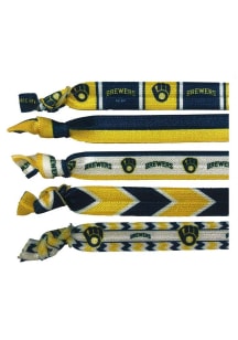 Milwaukee Brewers Knotted Kids Hair Ribbons