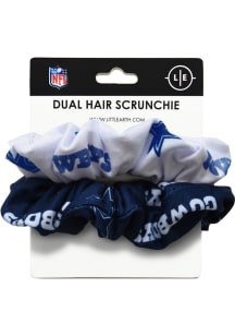 Dallas Cowboys Dual Hair Twist Womens Hair Scrunchie