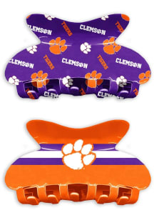 Clemson Tigers Set of 2 Team Hair Claw Womens Claw Clip