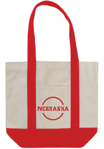 Nebraska Cornhuskers White Mini Canvas Tote