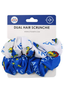 Kansas Jayhawks Dual Hair Twist Womens Hair Scrunchie