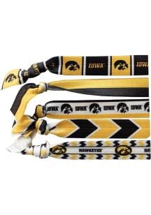 Iowa Hawkeyes Knotted Hair Tie Womens Hair Scrunchie