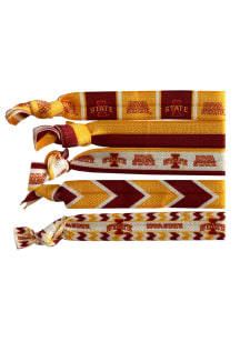 Iowa State Cyclones Knotted Hair Tie Womens Hair Scrunchie