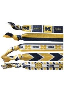 Michigan Wolverines Knotted Hair Tie Womens Hair Scrunchie