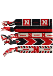 Nebraska Cornhuskers Knotted Kids Hair Ribbons